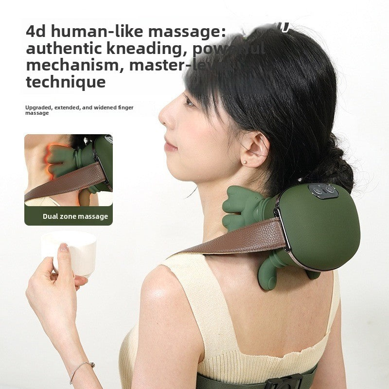 Wireless Shoulder Neck Massager with Heat Therapy
