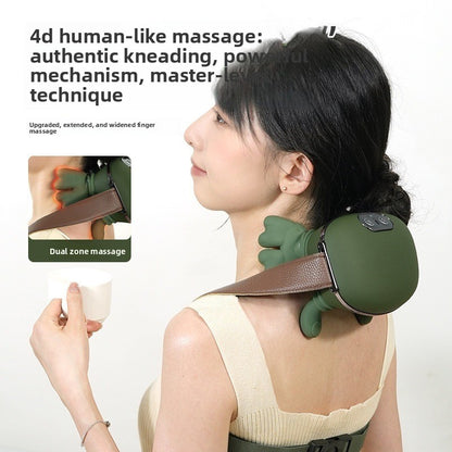 Wireless Shoulder Neck Massager with Heat Therapy