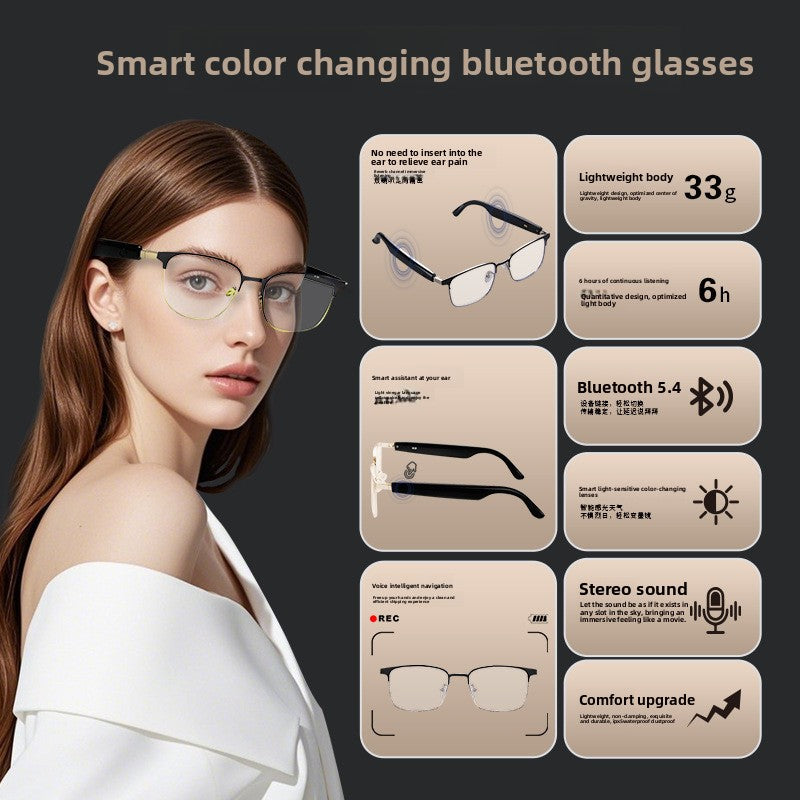 AI Translation Bluetooth Smart Glasses