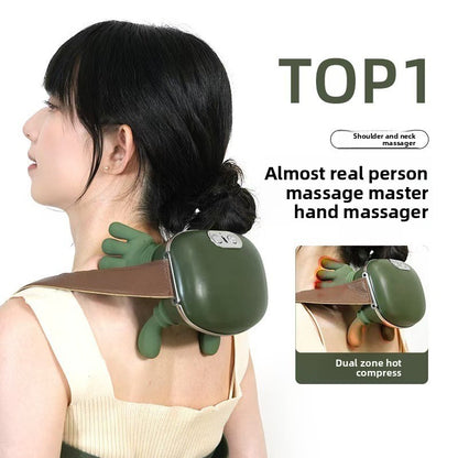 Wireless Shoulder Neck Massager with Heat Therapy